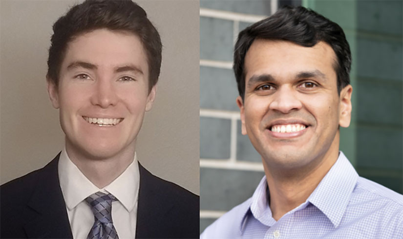 Side-by-side headshots of Kevin Griffin and Ganesh Vijayakumar