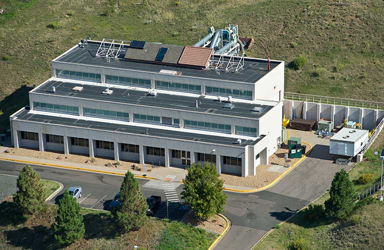 A photo of the Thermal Test Facility at NREL.