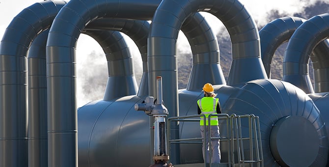 Geothermal tubes.