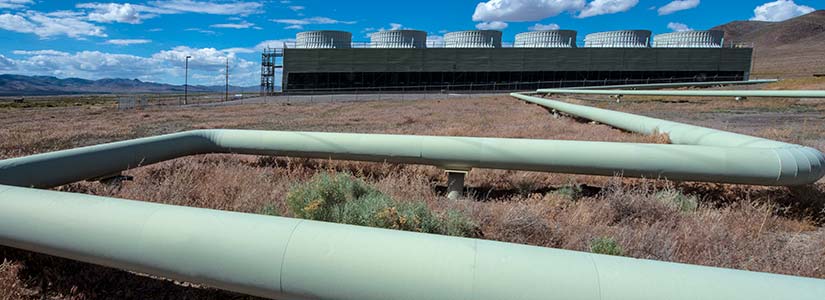 Binary geothermal plant.