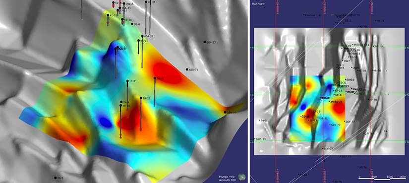 3D subsurface map.