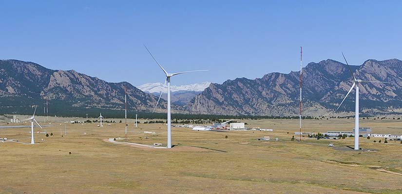 wind-sensing-modeling-19009 Aerial photo of the National Wind Technology Center.