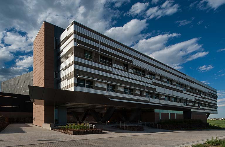 Photo of the Energy Systems Integration Facility building.