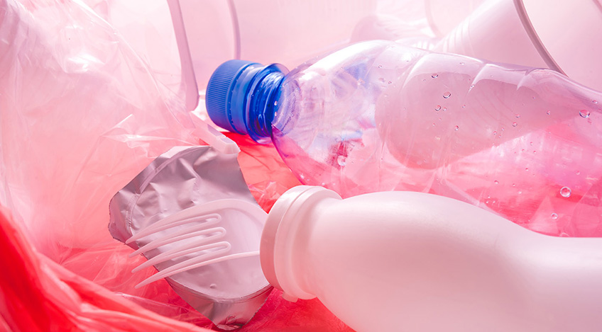 bottle A photo of plastic bottles.