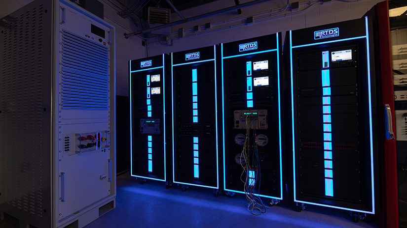 ARIES computers inside warehouse.