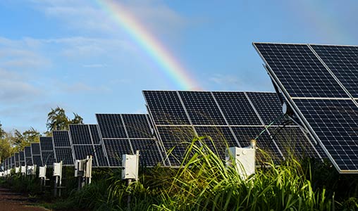 A solar porject in Hawaii