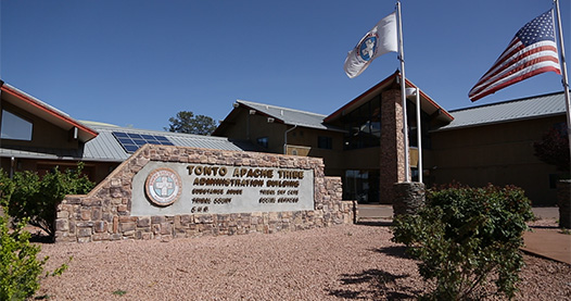 A Native American Tribe sign.