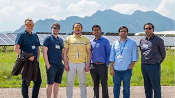 20240111-newsletter-hydropower-is-global Photo of hydropower researchers from NREL and Norway at NREL’s Flatirons Campus.