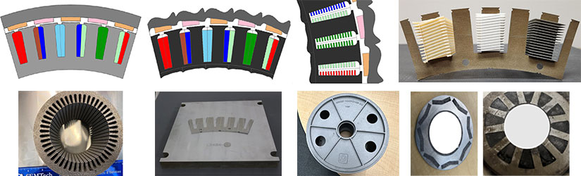 2D and 3D models of magnets for wind turbines