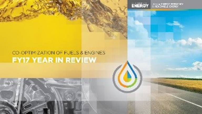 thsc-201804-1 Image of the cover of the Co-Optima FY17 Year in Review report
